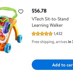 V-Tech Sit To Stand Learning Walker