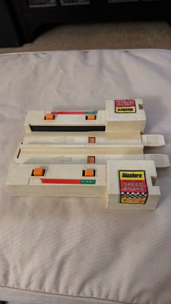 Vintage 1970 Hot Wheels Sizzlers Dual Lane Speed Brake Track Piece - WORKS!