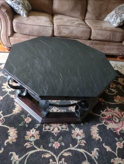 Slate coffee table