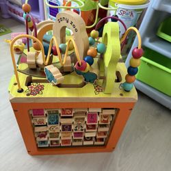 B. Toys Wooden Activity, Cube Zany Zoo