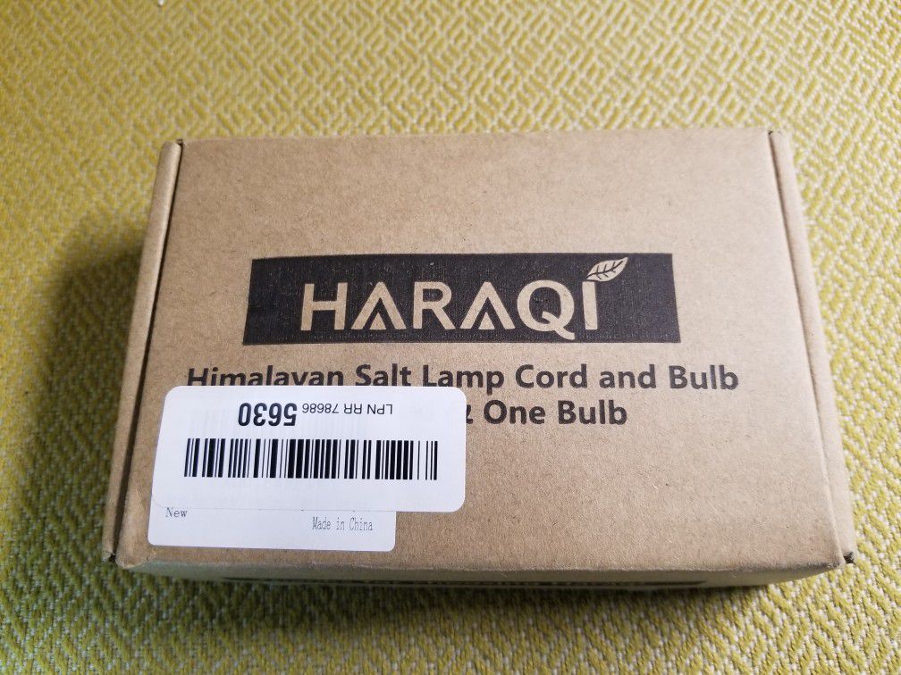 Haraqi Salt Lamp Cord and Bulb
