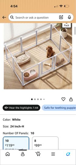 Puppy play yard