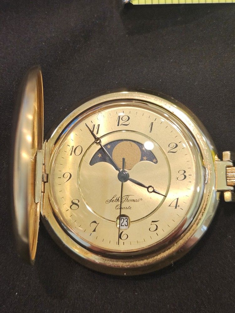 POCKET WATCH SETH THOMAS QUARTZ