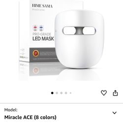 LED Face Mask, 8 Color LED Mask for Face Skin Care, FSA/HSA Eligible, Red Light Mask for Face, Infrared, Red & Blue Light Mask, Wrinkle Reduction, Wir