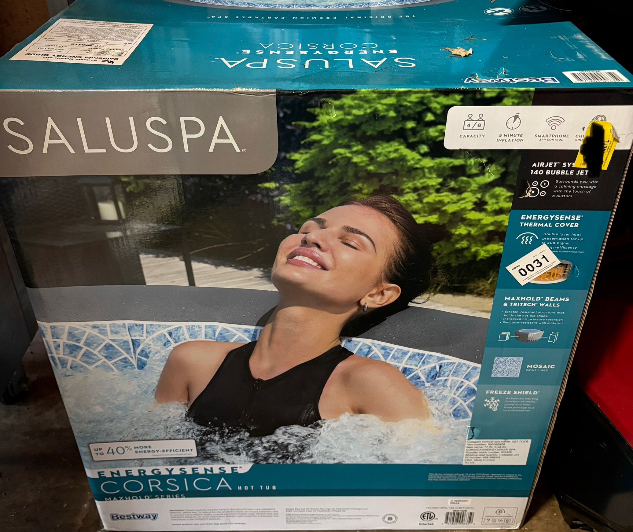 SaluSpa Corsica Air jet Inflatable Hot Tube