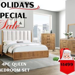 4 Pc Queen Bedroom Set No Credit Needed $10 Down 