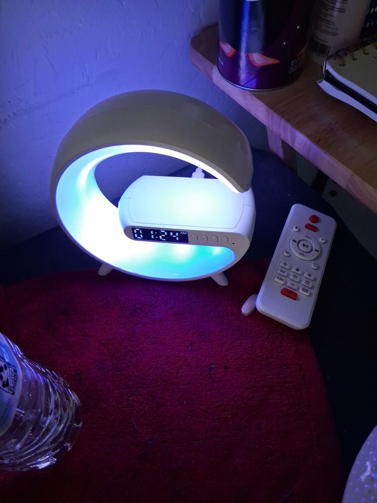 Clock W Bluetooth And Remote Alarm And More 