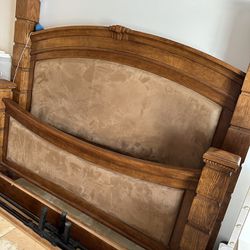 King Size Bed Frame,  Mirror And Dresser