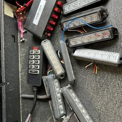 AMBER/WHITE LED STROBE LIGHTS 