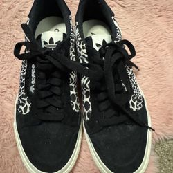 adidas Adidas Women's Animal Print Sneakers - Black and White 7.5 (fits like an 8)
