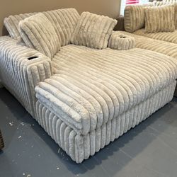 New Corduroy Theater Chaise