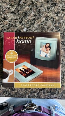 Glass photo coasters 4 total NEW 🆕
