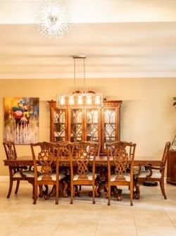 Dining table and China cabinet