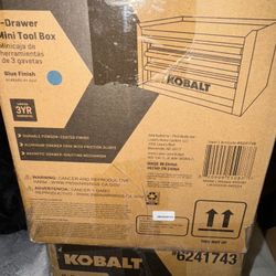 New Kobalt Tool Boxes Top And Bottom Set 