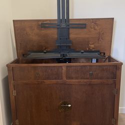 TV cabinet Stand That HIDES TV When Not Using 