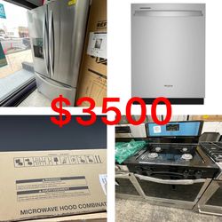 Whirlpool Appliance Bundle In Stainless Steel New 