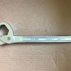 Vintage Heavy Duty Swivel Master Wrench Chrome Plated 13/16" - 1 1/4"