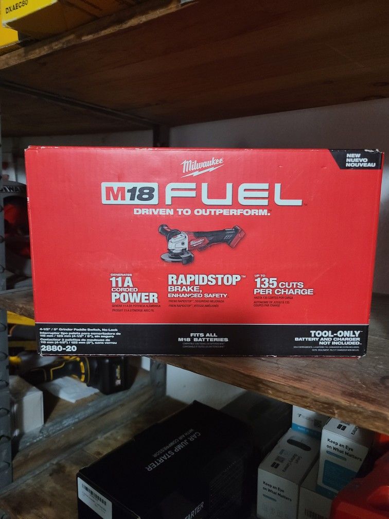 Milwaukee M18 Fuel Grinder New Tool Only 