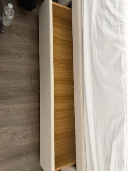 King Bed frame with drawers and memory foam mattress