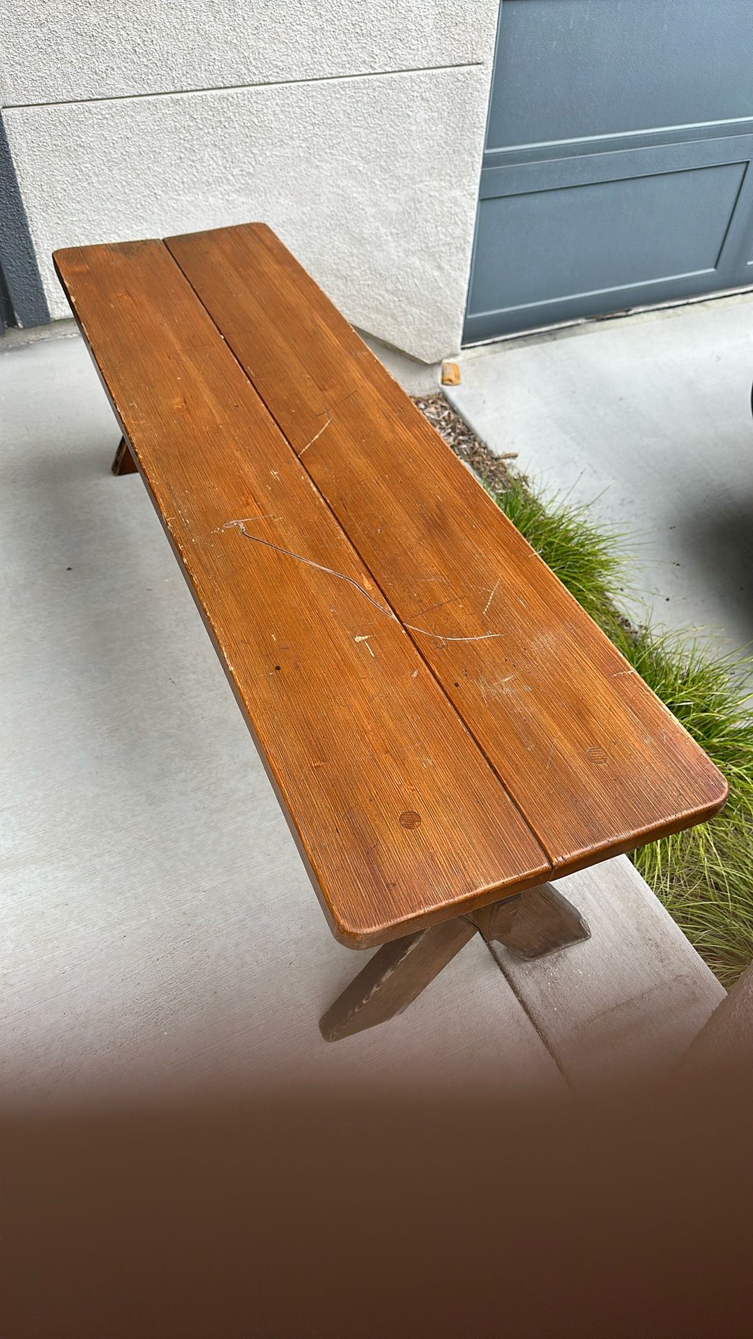 Outdoor Patio Wood Bench Seat