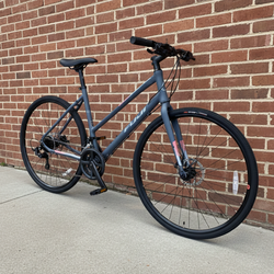 NEW 19" LARGE 2025 FUJI ABSOLUTE 1.9 DISC STEP THRU 16 SPEED FITNESS HYBRID LADIES WOMENS BIKE