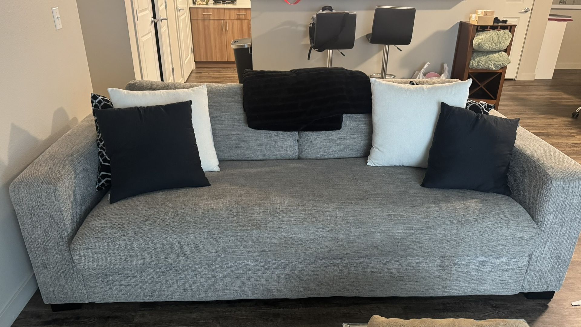 Gray  Couches- Sofa & Love Seat 