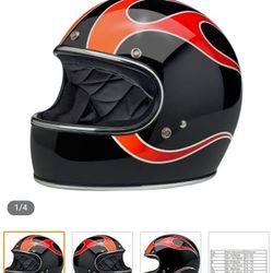 MOTORCYCLE HELMUT plus GOGGLES (  BILTWELL GRINGO )