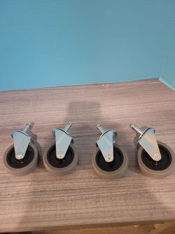 MySit 3 Inch Rubber Caster Wheels
