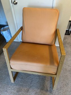 Modern Wood Frame Accent Chair