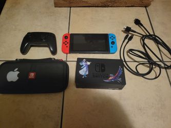 CFW Nintendo Switch with Pro controller and Case