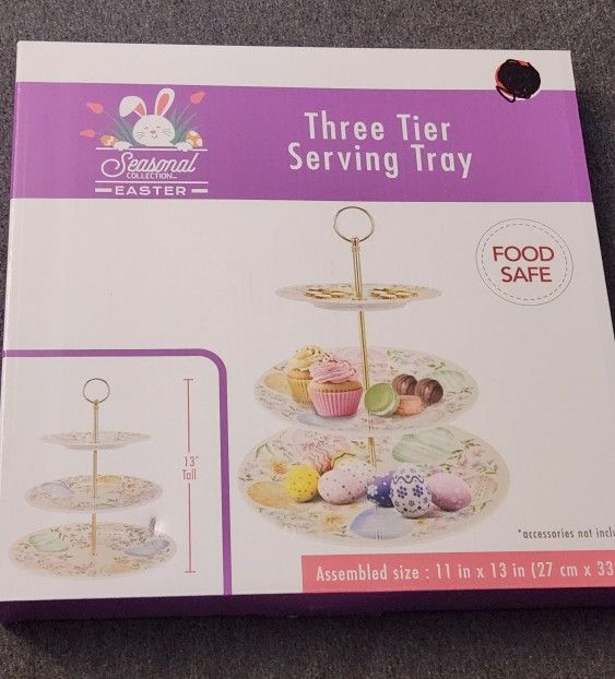 3 Tier Easter Serving Tray