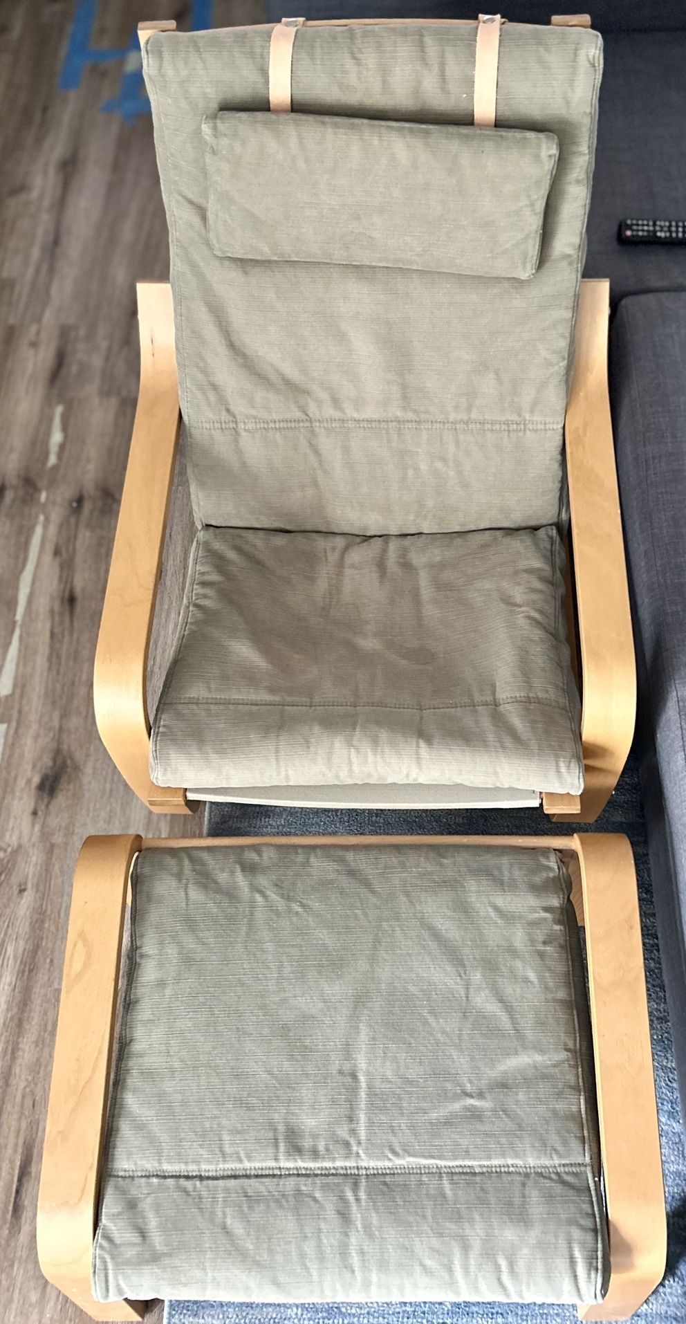 POÄNG Rocking Armchair and ottoman,