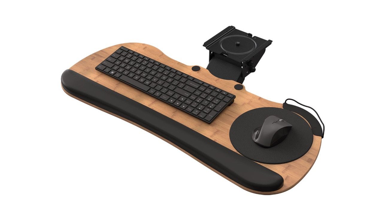 Big Standard Keyboard Bamboo Tray System by UPLIFT Desk