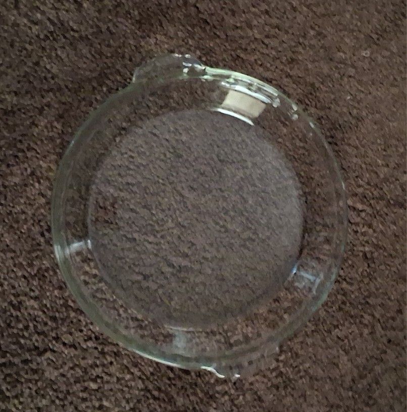 VINTAGE #229 9 1/2 INCH GLASS FLUTED DEEP DISH PIE PLATE