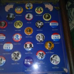 All Of The Presidents On Little Buttons Vintage