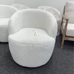 New Swivel Barrel Chair With Foam Filled, Swivel Accent Chair, Comfy Backrest