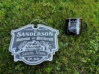 Sanderson Museum of Witchcraft Sign and Mug Set