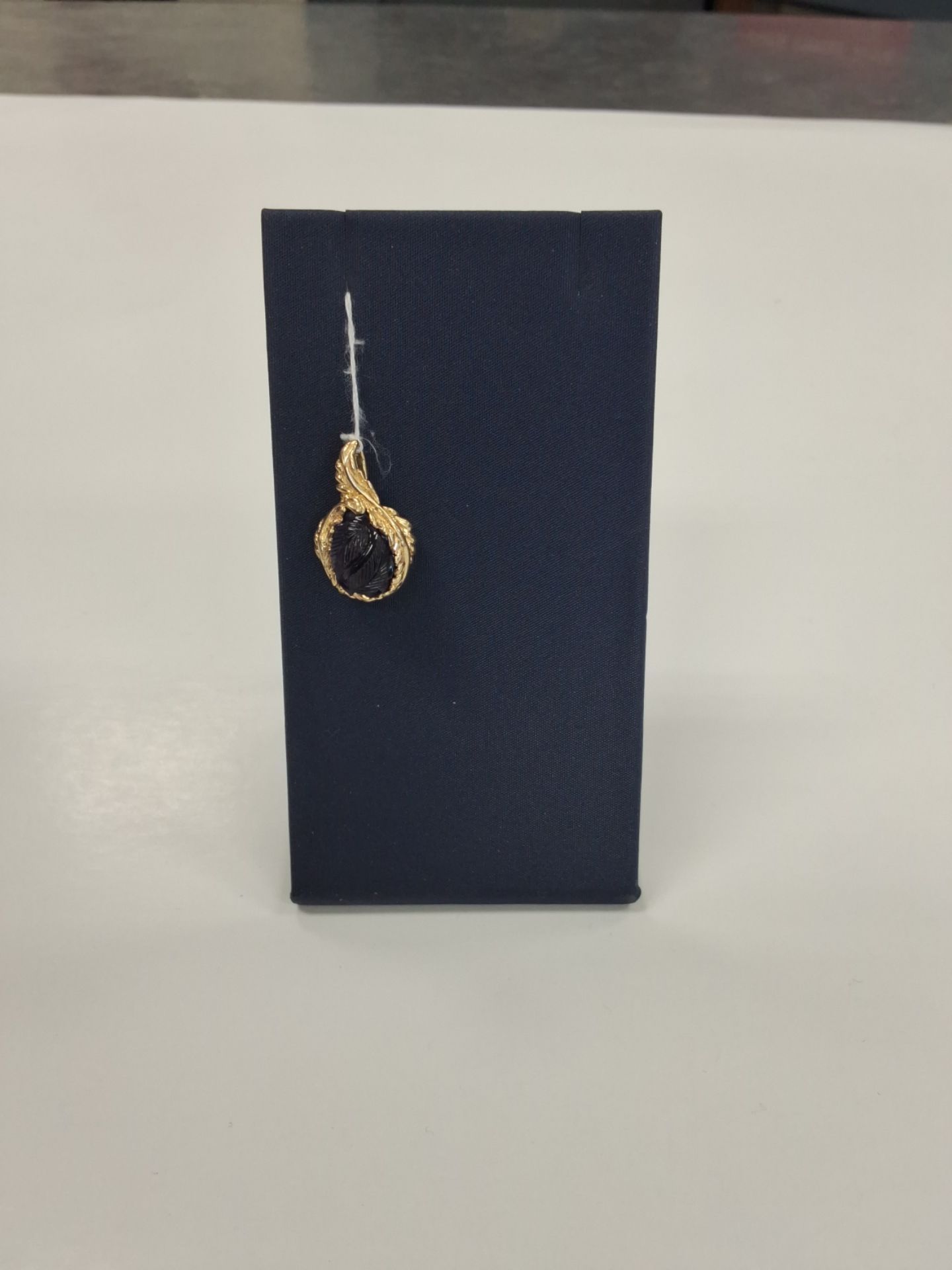 Birthstone Pendant Charm, 14k, 3.9grams, 3.00carat Purple birthstone