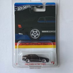 Hot Wheels Porsche 944 Turbo 1989 Black Porsche Series 3/6 New