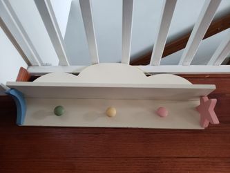 Kids Wall Shelf and Coat Hanger