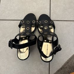 Tommy Hilfiger Black Block Sandals