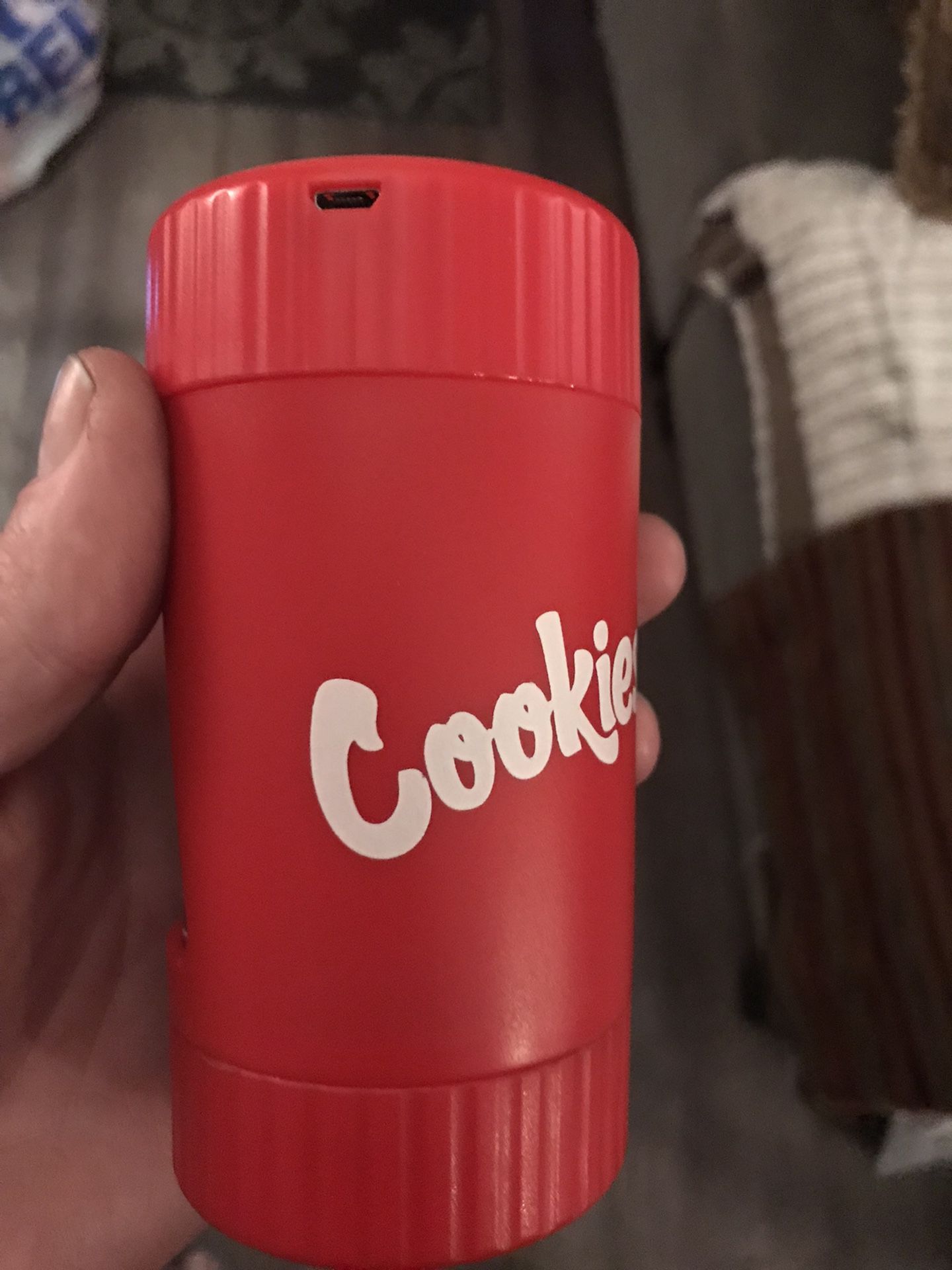 Cookies Bud Jar Has A Light,grinder On The Bottom ,&magnifying Glass On Top