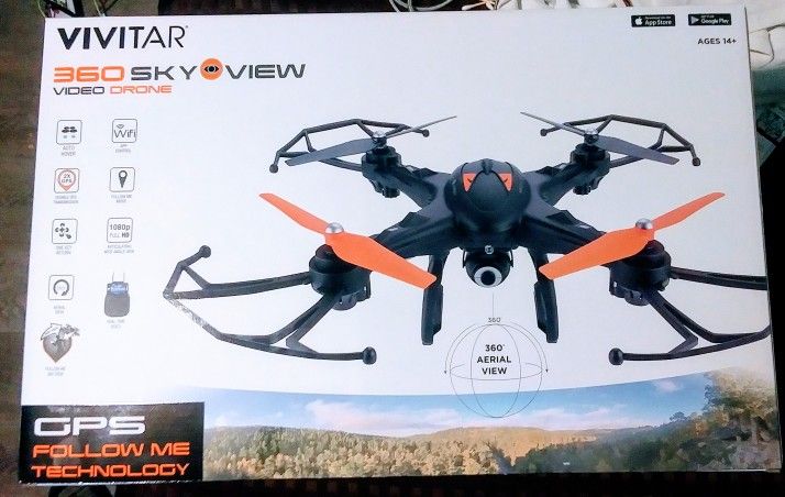 Drone Vivitar 360 Sky Eye View Vivitar 360 Skyview GPS Aerial