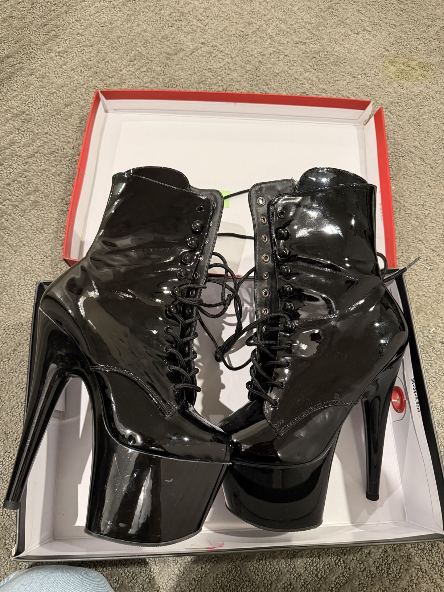 BRAND NEW ALL BLACK DANCER HEELS