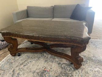 Marble coffee table