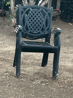 Table and four chairs