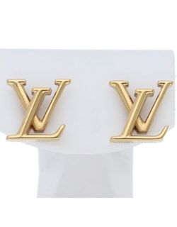 Louis Vuitton Earrings LV Iconic Brass