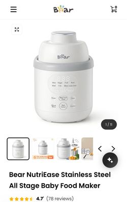 Bear NutriEase All Stage Baby Food Maker
