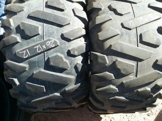 26x12 12 two good atv tires $20 each