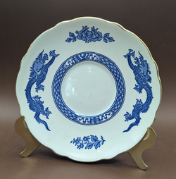 Antique 1920s Blue Dragon Saucer 7" Inch Cauldon Plate